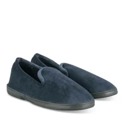 Chaussons Charentaise MARINE Homme Motif Uni A Enfiler