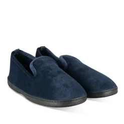 Chaussons Charentaise MARINE Homme Motif Uni A Enfiler