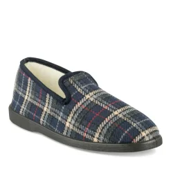 Chaussons Charentaise MARINE Homme Motif Uni A Enfiler