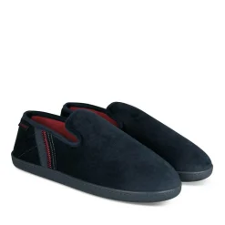 Chaussons Charentaise MARINE Homme Motif Uni A Enfiler