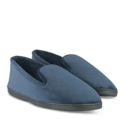 Chaussons Charentaise MARINE Homme Motif Uni A Enfiler