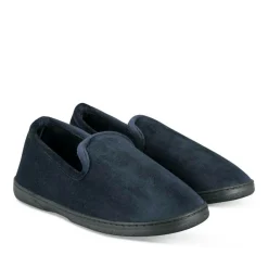 Chaussons Charentaise MARINE Homme Motif Uni A Enfiler