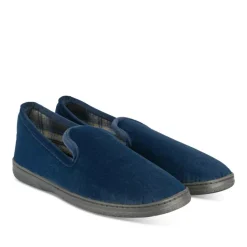 Chaussons Charentaise MARINE Homme Motif Uni A Enfiler
