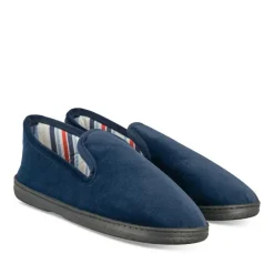 Chaussons Charentaise MARINE Homme Motif Uni A Enfiler