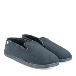 Chaussons Charentaise MARINE Homme Motif Uni A Enfiler