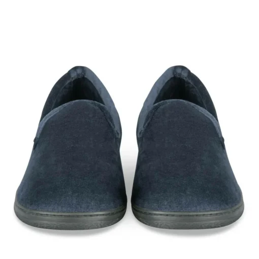 Chaussons Charentaise MARINE Homme Motif Uni A Enfiler