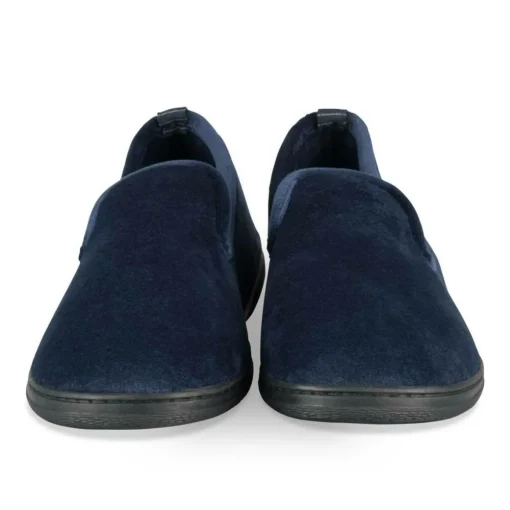 Chaussons Charentaise MARINE Homme Motif Uni A Enfiler