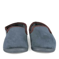 Chaussons Charentaise MARINE Homme Motif Uni A Enfiler