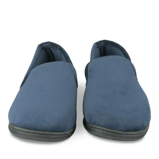 Chaussons Charentaise MARINE Homme Motif Uni A Enfiler