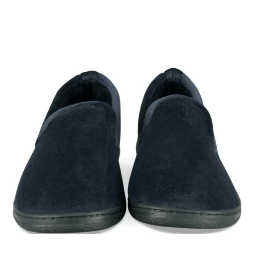 Chaussons Charentaise MARINE Homme Motif Uni A Enfiler