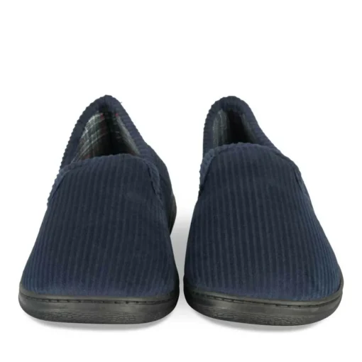 Chaussons Charentaise MARINE Homme Motif Uni A Enfiler