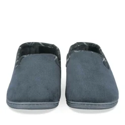 Chaussons Charentaise MARINE Homme Motif Uni A Enfiler