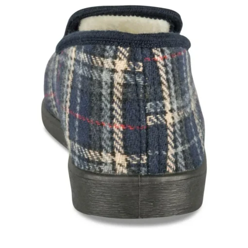 Chaussons Charentaise MARINE Homme Motif Uni A Enfiler