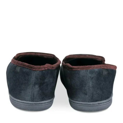 Chaussons Charentaise MARINE Homme Motif Uni A Enfiler