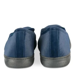 Chaussons Charentaise MARINE Homme Motif Uni A Enfiler