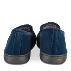 Chaussons Charentaise MARINE Homme Motif Uni A Enfiler