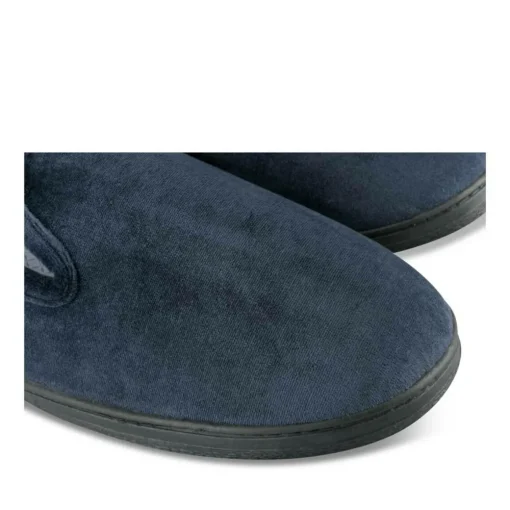 Chaussons Charentaise MARINE Homme Motif Uni A Enfiler