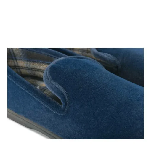 Chaussons Charentaise MARINE Homme Motif Uni A Enfiler