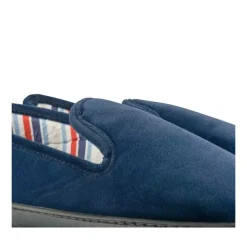 Chaussons Charentaise MARINE Homme Motif Uni A Enfiler
