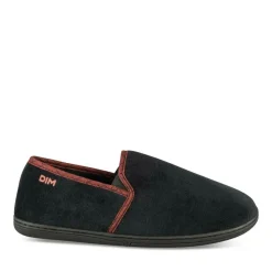 Chaussons Charentaise NOIR Homme Motif Uni A Enfiler