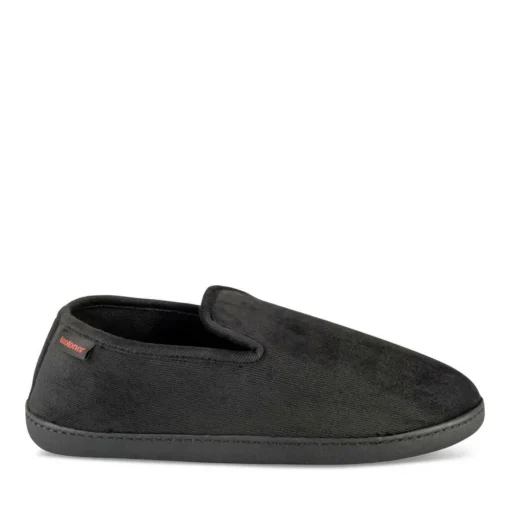 Chaussons Charentaise NOIR Homme Motif Uni A Enfiler