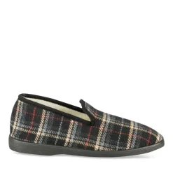Chaussons Charentaise NOIR Homme Motif Uni A Enfiler