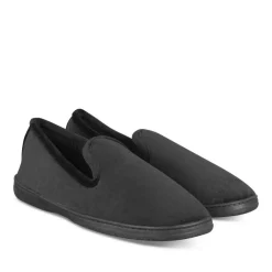 Chaussons Charentaise NOIR Homme Motif Uni A Enfiler