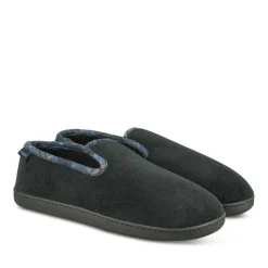 Chaussons Charentaise NOIR Homme Motif Uni A Enfiler