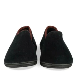 Chaussons Charentaise NOIR Homme Motif Uni A Enfiler