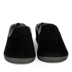 Chaussons Charentaise NOIR Homme Motif Uni A Enfiler