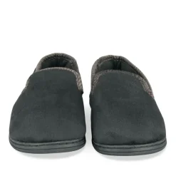 Chaussons Charentaise NOIR Homme Motif Uni A Enfiler