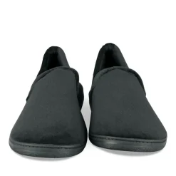 Chaussons Charentaise NOIR Homme Motif Uni A Enfiler