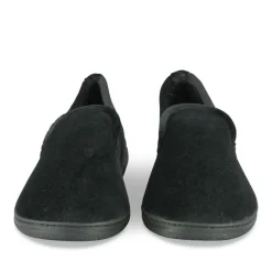 Chaussons Charentaise NOIR Homme Motif Uni A Enfiler