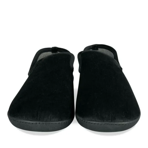 Chaussons Charentaise NOIR Homme Motif Uni A Enfiler