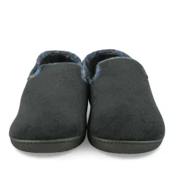 Chaussons Charentaise NOIR Homme Motif Uni A Enfiler