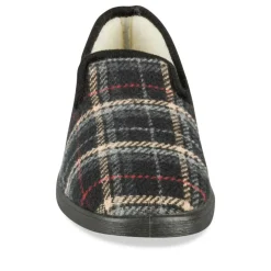 Chaussons Charentaise NOIR Homme Motif Uni A Enfiler