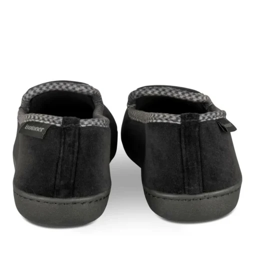 Chaussons Charentaise NOIR Homme Motif Uni A Enfiler
