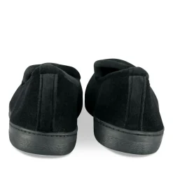 Chaussons Charentaise NOIR Homme Motif Uni A Enfiler