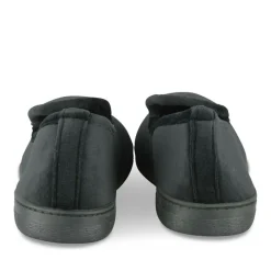 Chaussons Charentaise NOIR Homme Motif Uni A Enfiler