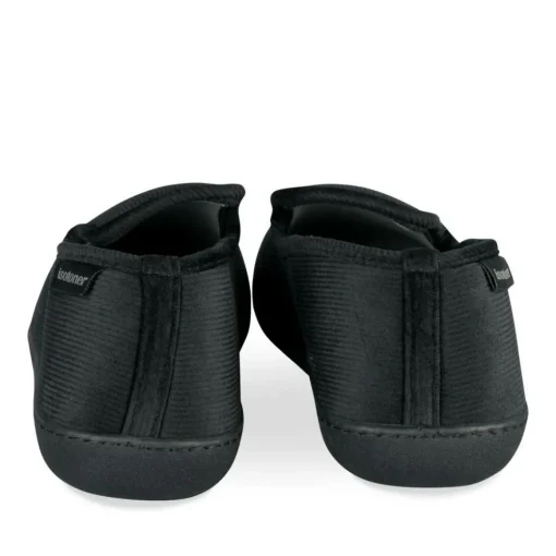 Chaussons Charentaise NOIR Homme Motif Uni A Enfiler