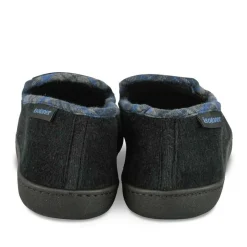 Chaussons Charentaise NOIR Homme Motif Uni A Enfiler