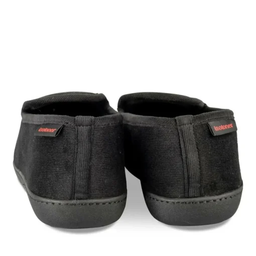 Chaussons Charentaise NOIR Homme Motif Uni A Enfiler