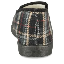 Chaussons Charentaise NOIR Homme Motif Uni A Enfiler