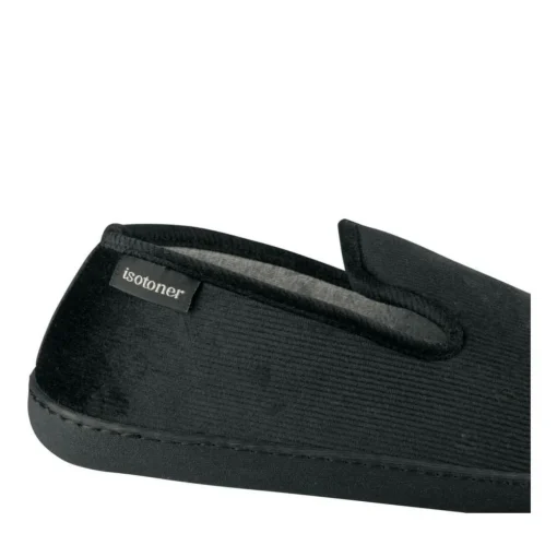 Chaussons Charentaise NOIR Homme Motif Uni A Enfiler