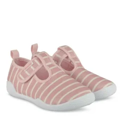 Chaussons Chaussons ROSE Fille Motif Rayures Scratch