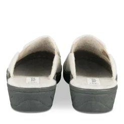 Chaussons Confort BEIGE Femme Motif Uni A Enfiler