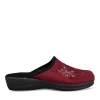 Chaussons Confort BORDEAUX Femme Motif Uni A Enfiler