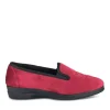 Chaussons Confort BORDEAUX Femme Motif Uni A Enfiler