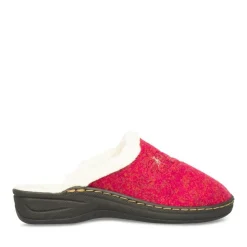 Chaussons Confort BORDEAUX Femme Motif Uni A Enfiler