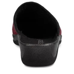 Chaussons Confort BORDEAUX Femme Motif Uni A Enfiler